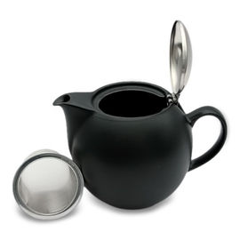 Чайник Cristel UNIVERSAL, цвет черный, фарфор, 0,68л