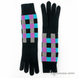 Перчатки Silkwool женские, цвет черный / мультиколор