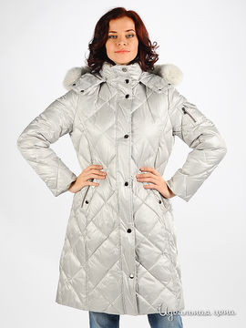 пальто FRANCO VELLO&INVOLO женское, цвет серебристый
