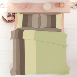 Комплект постельного белья Issimo COOL, цвет зелено-коричневый, евро