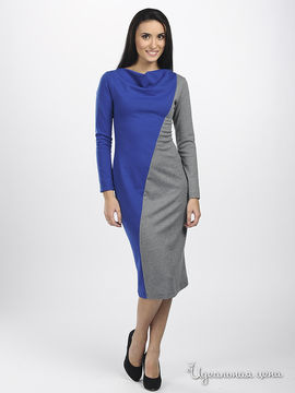 Платье Royal Box женское, цвет синий / серый