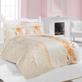 Комплект постельного белья Issimo LILYUM, цвет песочно-оранжевый, евро