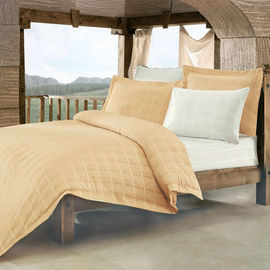 Комплект постельного белья Issimo "DEMETER ORGANIK", цвет песочный / белый, евро