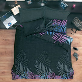 Комплект постельного белья Issimo "SUMMER NIGHT", цвет черный / фиолетовый, 1,5 спальный