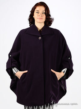 Пальто MadamT ПОНЧО женское, цвет фиолетовый