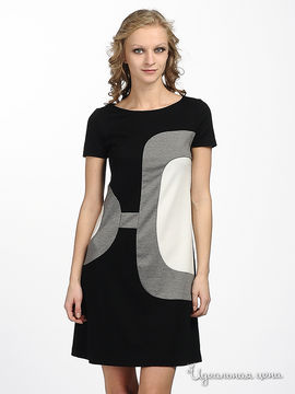 Платье Argent женское, цвет черный / серый / белый