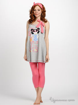 Пижама Relax Mod женская, цвет розовый / серый