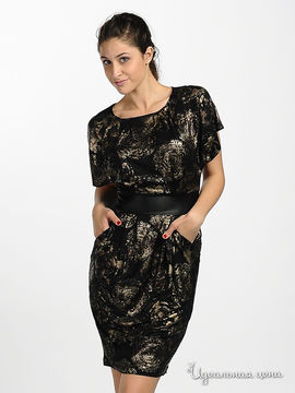 Платье Scapa женское, цвет черный / коричневый