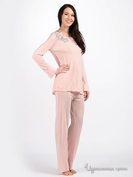 Пижама Charoi "PERLA" женская, цвет розовый