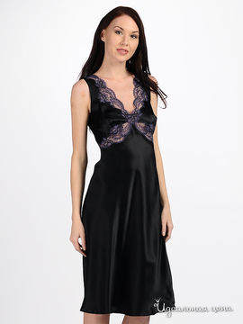 Сорочка Charoi LAGUNA женская, цвет черный / фиолетовый