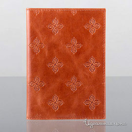Обложка для паспорта Dimanche "LOUIS BRUN" женская, цвет рыже-коричневый