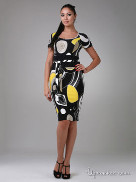 Платье Fleuretta женские, цвет черный / желтый