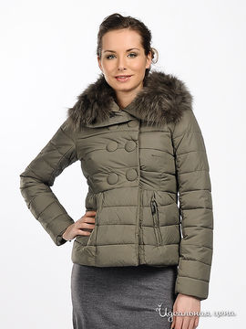 Куртка Silvian Heach женская, цвет серо-коричневый
