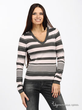 Пуловер Pezzo женский, цвет светло-розовый / серый