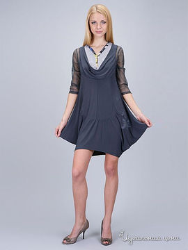 Платье XcluSive&Soho женское, цвет серый