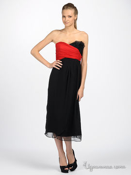 Платье COAST женское, цвет черный / красный