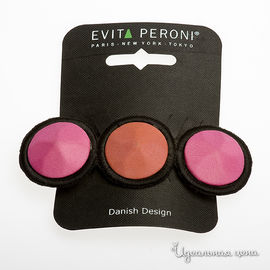 Заколка Evita Peroni женская, цвет малиновый / кремовый
