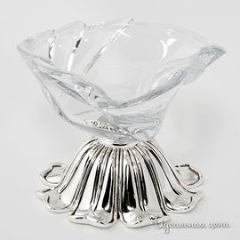Ваза-корзинка 1-ярусная Rosenberg Silver, цвет серебро