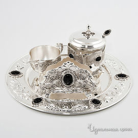 Комплект сервировочный Rosenberg Silver, цвет серебро