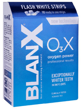 Полоски сила кислорода BlanX O3X Flash White Strips, 10 шт, Blanx