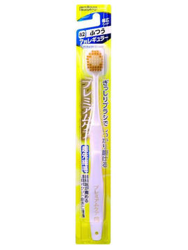 Зубная щетка для улучшенного очищения межзубного пространства с ультратонкими ворсинками, средней жёсткости, EBISU