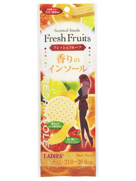 Стельки женские дышащие с ароматом фруктов, 21-26 см, FUDO KAGAKU