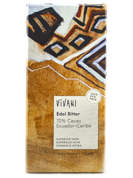 Превосходный темный "Эквадорский шоколад", 100 г, Vivavi