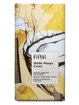 Белый шоколад с манго и кокосом, 80 г, Vivavi