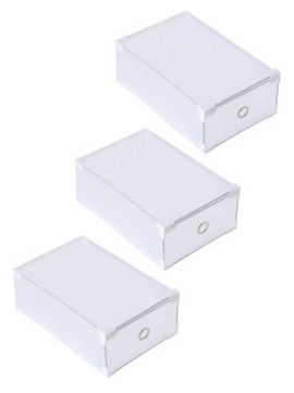 Набор сборных выдвижных коробок для обуви «Модус» Ruges, цвет белый