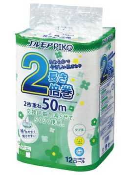 Туалетная бумага ароматизированная двухслойная, 50 м, 12 рулонов, Kami Shodji