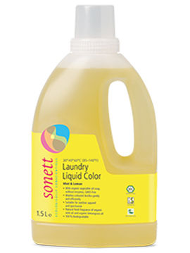 Средство жидкое для стирки цветных тканей Мята и лимон, 1,5 л, SONETT