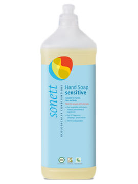 Мыло для рук Sensitive для чувствительной кожи, 1 л, SONETT