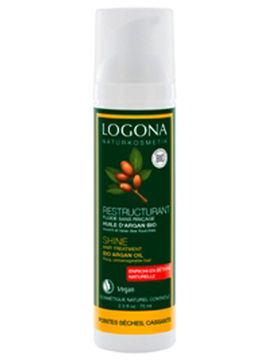 Сыворотка для интенсивного восстановления блеска волос с Био-аргановым маслом, 75 мл, Logona