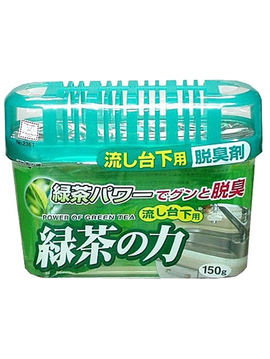 Дезодорант-поглотитель неприятных запахов под раковину с экстрактом зелёного чая, 150 г, KOKUBO