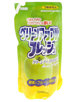Средство для мытья посуды зеленое яблоко Fruit Acidic Fresh, 500 мл, Rocket Soap