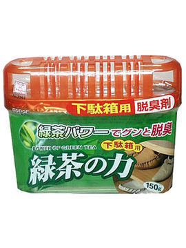 Дезодорант-поглотитель неприятных запахов для обувных шкафов с экстрактом зелёного чая, 150 г, KOKUBO