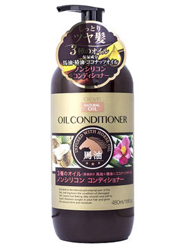 Кондиционер для сухих волос с 3 видами масел: лошадиное, кокосовое и масло камелии, без силикона, 480 мл, PELICAN SOAP