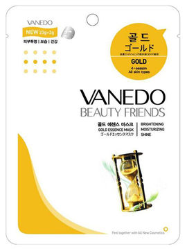 Маска для лица с золотом  Gold Essence Mask Sheet Pack, 25 г, Vanedo