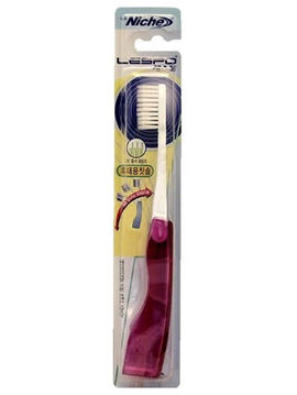 Зубная щетка LESPO Portable Slim для путешествий с тонкой щетиной, Lion, цвет в ассортименте