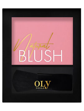 Румяна компактные Natural blush, 03 розовый, OLYSTYLE