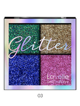 Тени для век Glitter, тон 03 карнавал, Lavelle Collection