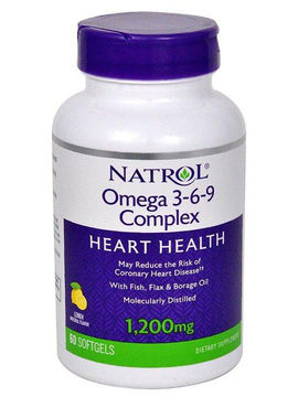 Биодобавка Omega 3-6-9 Complex, 60 капсул, Natrol