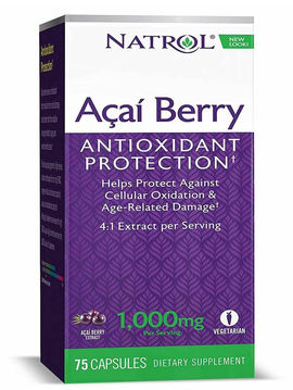 Биодобавка AcaiBerry, 1000 мг, 75 капсул, Natrol