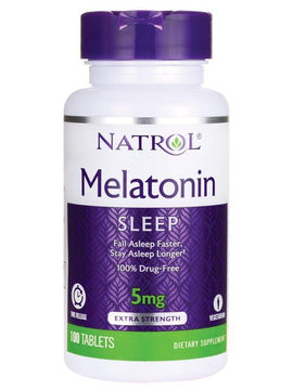 Биодобавка Melatonin, 5 мг, 60 таблеток, Natrol