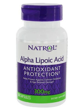 Биодобавка Alpha Lipoic Acid, 300 мг, 50 капсул, Natrol