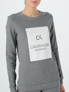 Свитшот Calvin Klein Performance, цвет серый