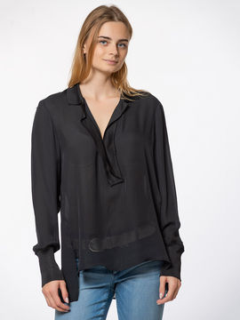 Блуза Zara, цвет черный