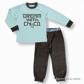 Пижама Chicco для мальчика, цвет голубой / коричневый