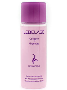 Тонер для лица с коллагеном и экстрактом зеленого чая Collagen+Green Tea Moisture Skin Minime, 30 мл, Lebelage