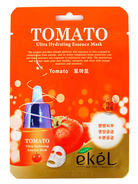 Маска тканевая с экстрактом томата Ultra Hydrating Essence Mask Tomato, 25 мл, Ekel